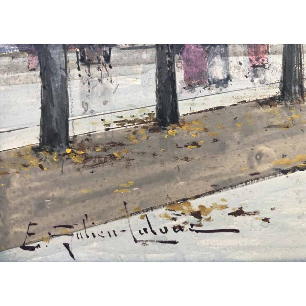 GALIEN LALOUE Peinture Française 20è Paris Place de l’Etoile animée Certificat d’authenticité 4 GALIEN LALOUE Peinture Française 20è Paris Place de l’Etoile animée Certificat d’authenticité 4