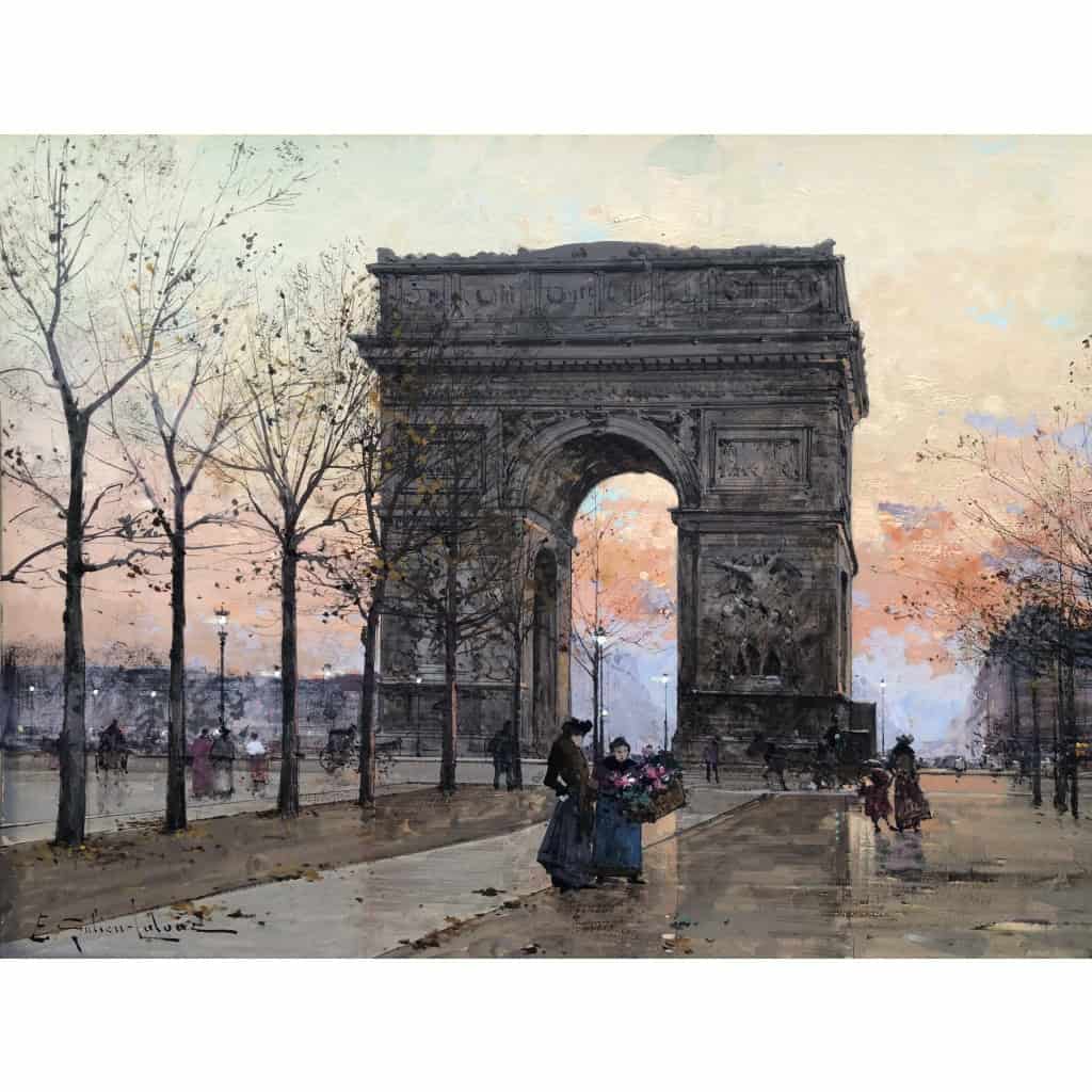 GALIEN LALOUE Peinture Française 20è Paris Place de l’Etoile animée Certificat d’authenticité 15 GALIEN LALOUE Peinture Française 20è Paris Place de l’Etoile animée Certificat d’authenticité 15