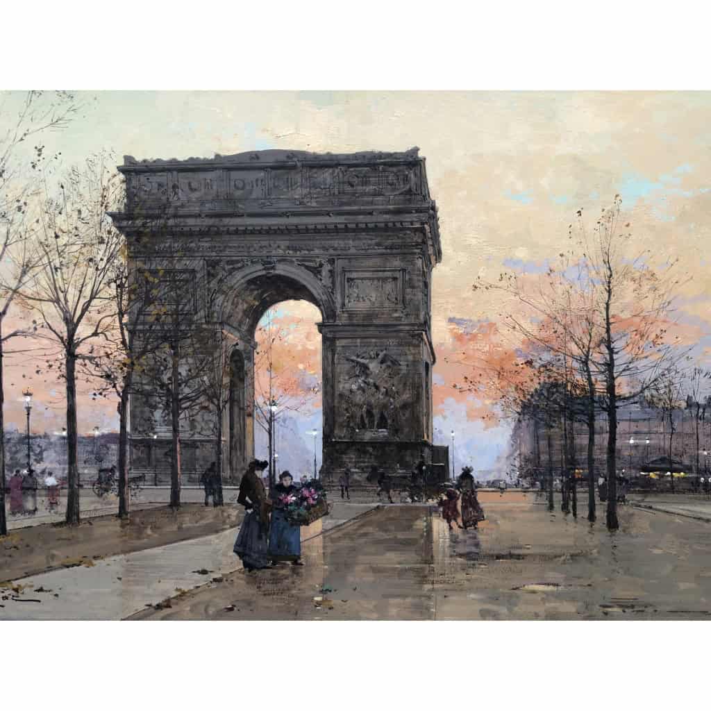 GALIEN LALOUE Peinture Française 20è Paris Place de l’Etoile animée Certificat d’authenticité 14 GALIEN LALOUE Peinture Française 20è Paris Place de l’Etoile animée Certificat d’authenticité 14