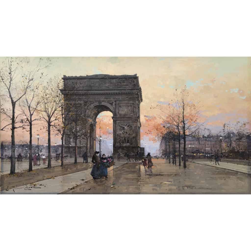 GALIEN LALOUE Peinture Française 20è Paris Place de l’Etoile animée Certificat d’authenticité 13 GALIEN LALOUE Peinture Française 20è Paris Place de l’Etoile animée Certificat d’authenticité 13