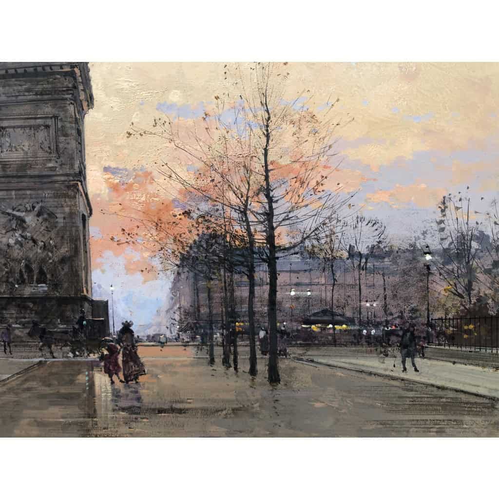 GALIEN LALOUE Peinture Française 20è Paris Place de l’Etoile animée Certificat d’authenticité 5 GALIEN LALOUE Peinture Française 20è Paris Place de l’Etoile animée Certificat d’authenticité 5