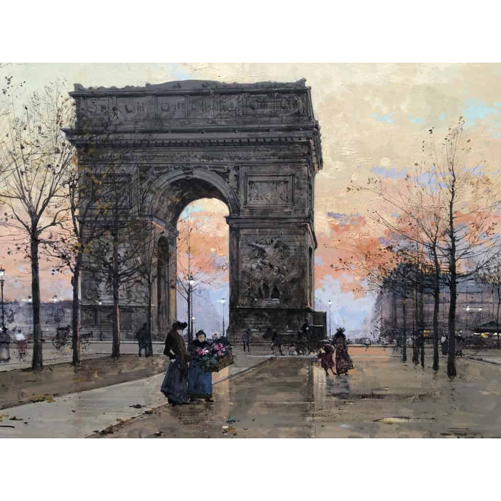GALIEN LALOUE Peinture Française 20è Paris Place de l’Etoile animée Certificat d’authenticité 10 GALIEN LALOUE Peinture Française 20è Paris Place de l’Etoile animée Certificat d’authenticité 10