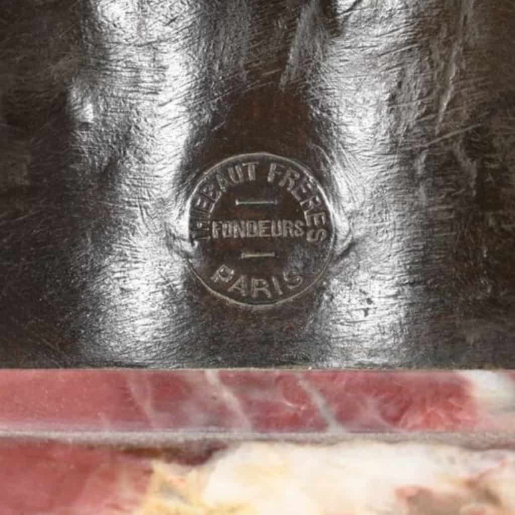 Sculpture – Buste De Diane Chasseresse , Alexandre Falguière (1831-1900) – Bronze 10