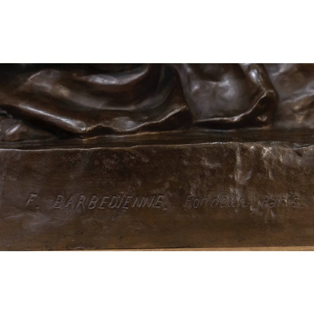 Sculpture – La Maternité , Paul Dubois (1829-1905) – Bronze 12