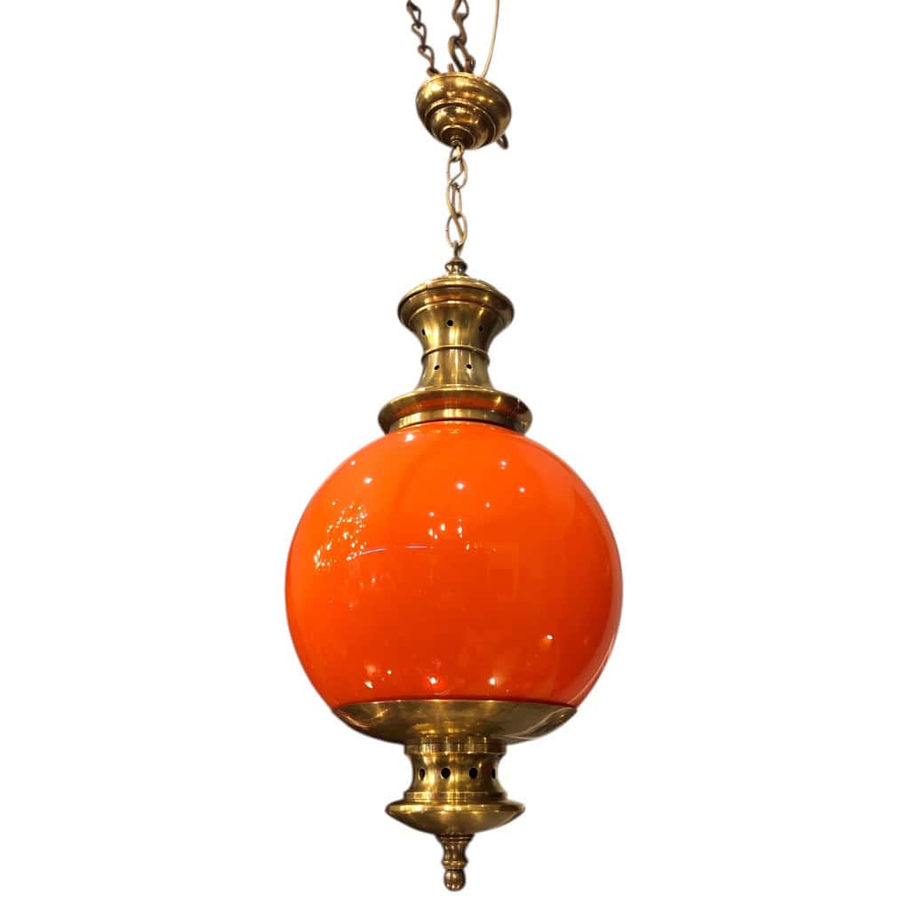 Paire de suspensions de brasserie milieu 20è siècle. 4