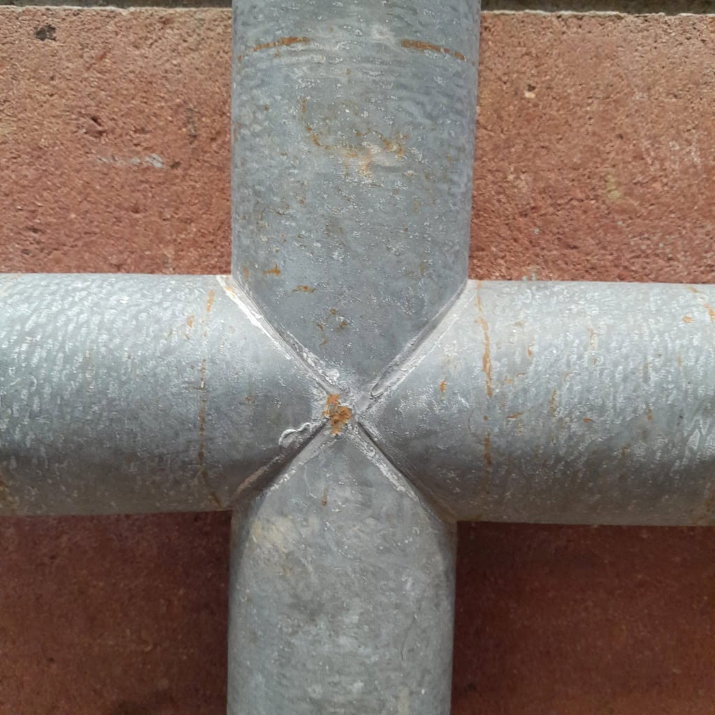 Croix de procession en zinc, vers 1880 4