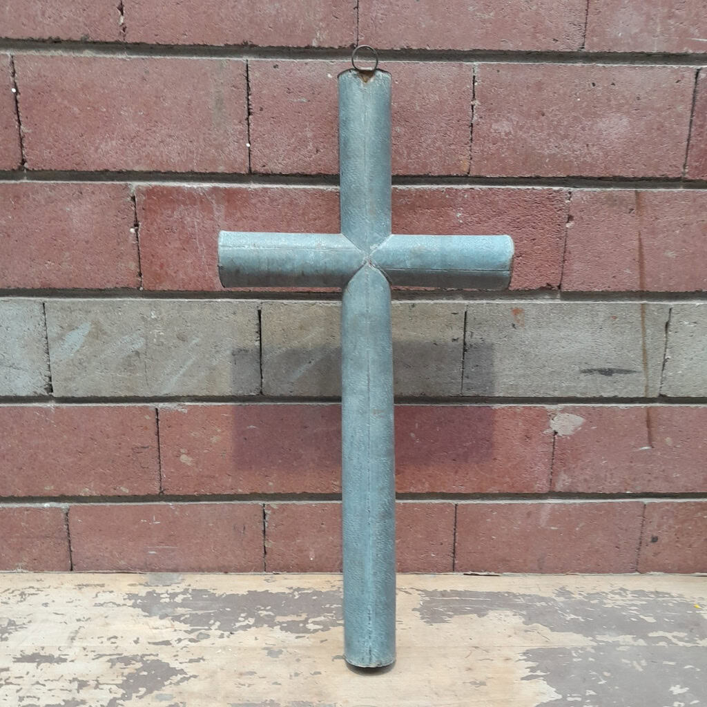 Croix de procession en zinc, vers 1880 6