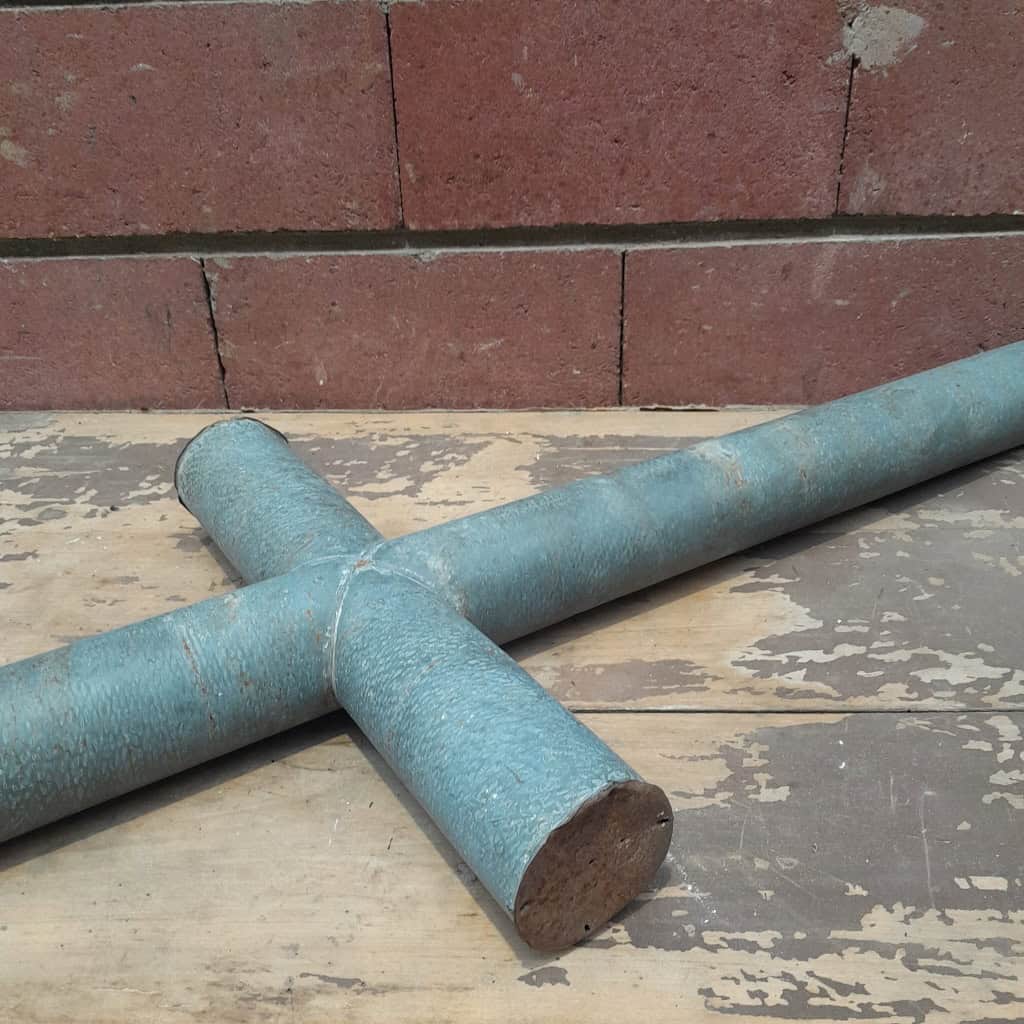 Croix de procession en zinc, vers 1880 11