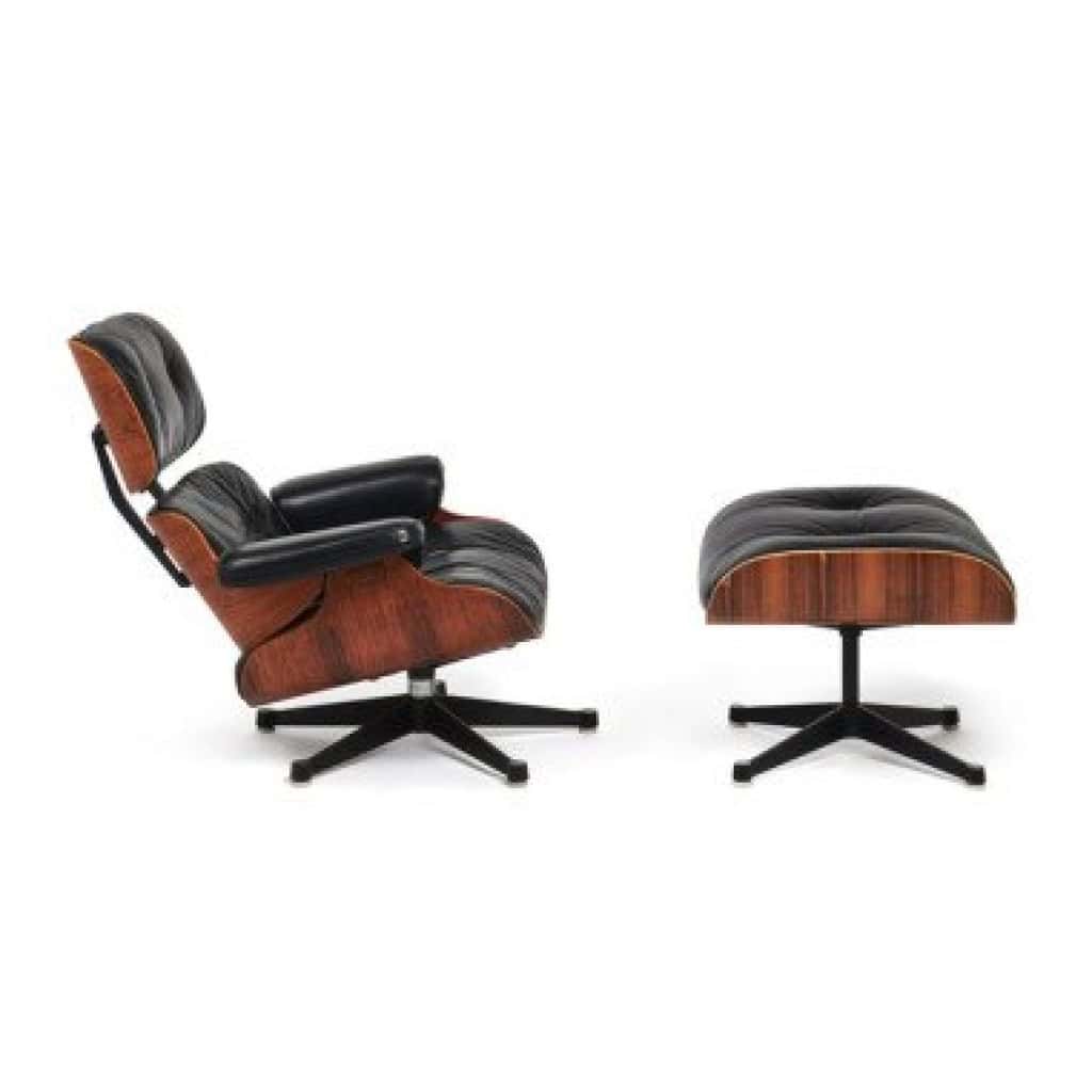 Charles & Ray EAMES,Fauteuil mod. 670 « Lounge chair » et son ottoman mod. 671 ,Édition Mobilier international 4