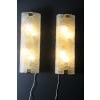 Paire de grandes appliques en verre de Murano travaillé 29