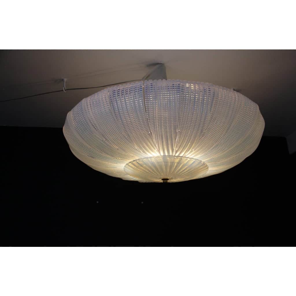 Plafonnier irisé en verre de Murano 16