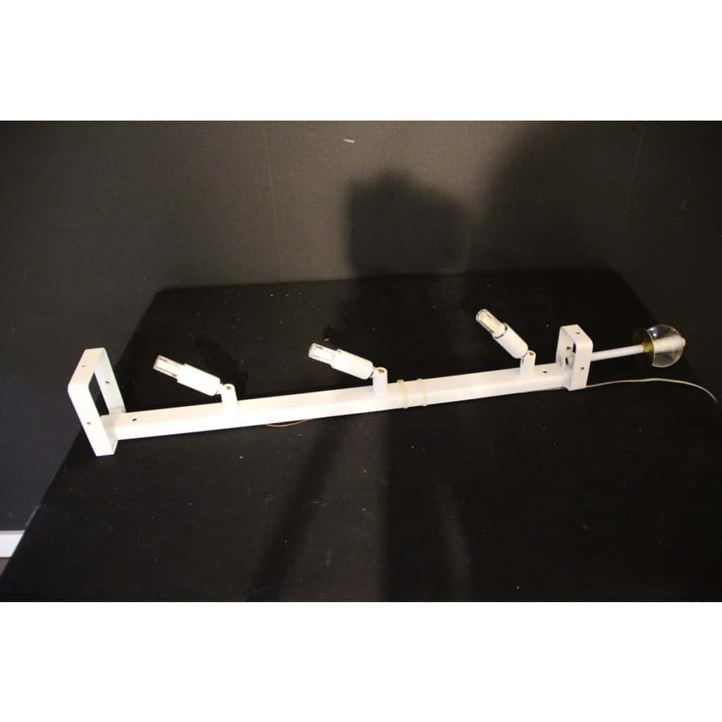 Paire d’appliques blanches longues en verre de Murano travaillé 18