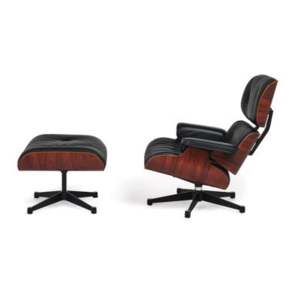 Charles & Ray EAMES,Édition Vitra,Fauteuil de repos mod. 670 « Lounge chair » et son ottoman 5