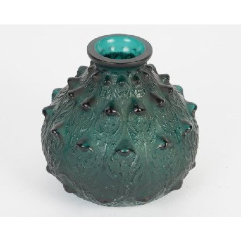 René Lalique 1912 +Vase Fougères teinté vert 5