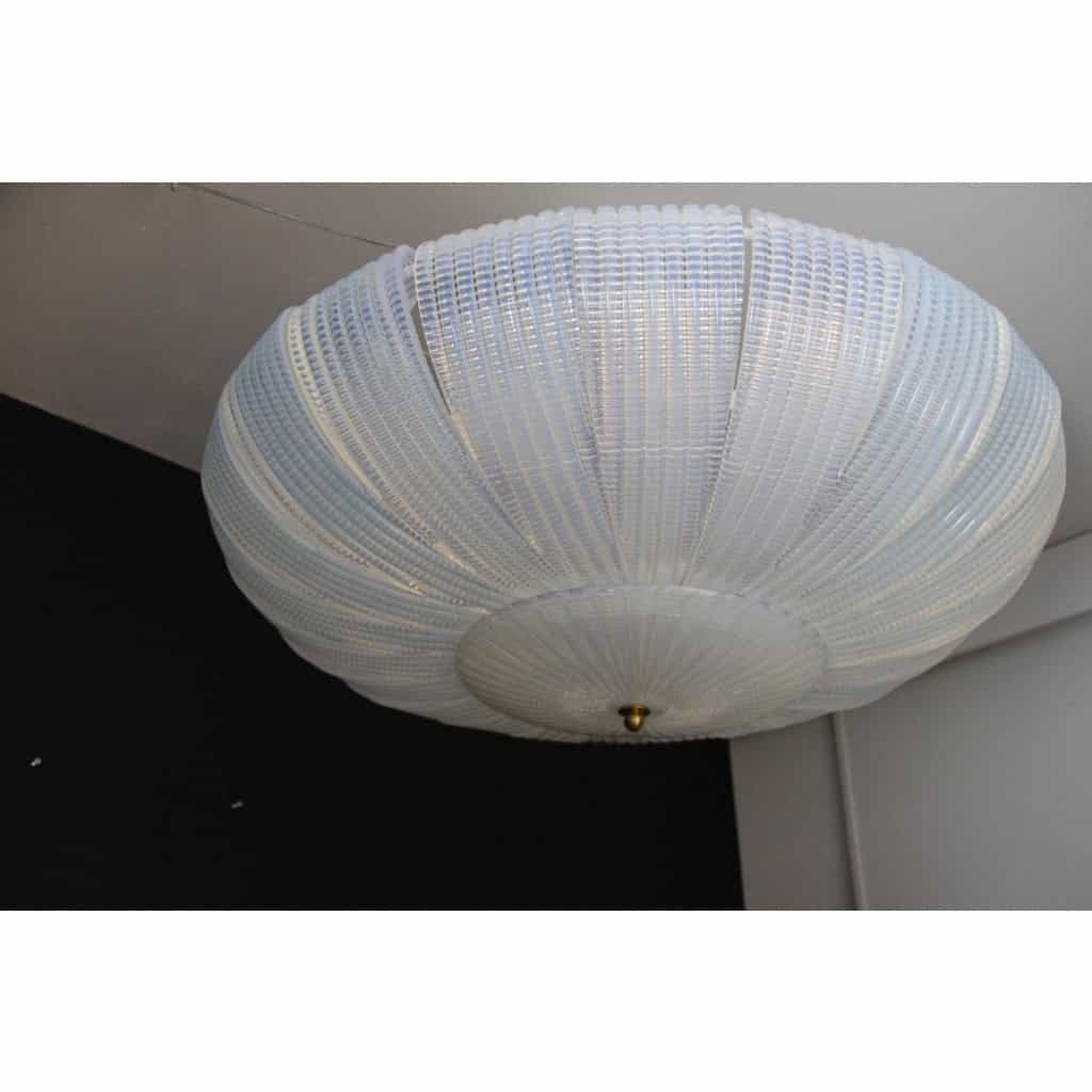Plafonnier irisé en verre de Murano 6