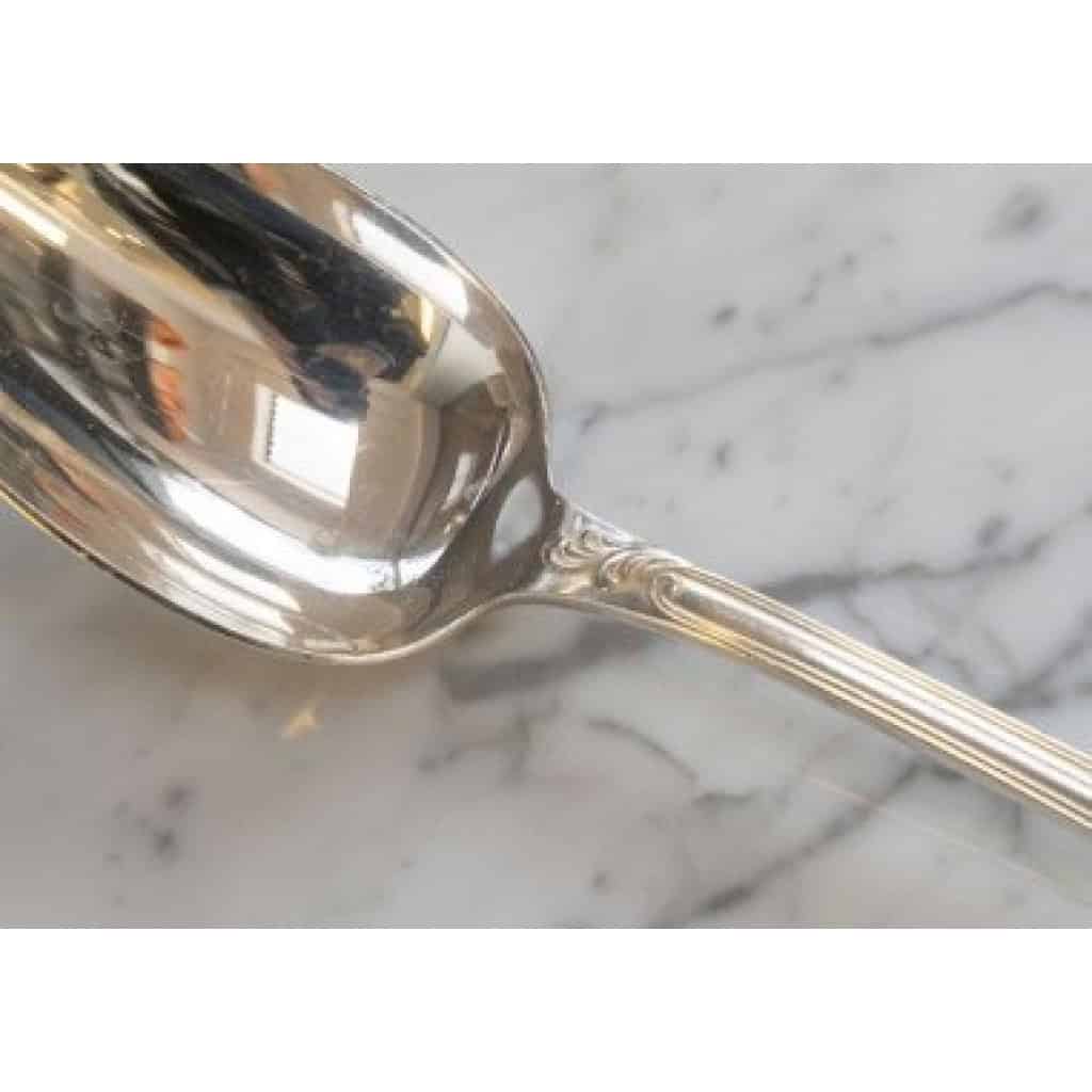 CHRISTOFLE ménagère « MARLY » 113 pièces métal argenté dans sa boite 7