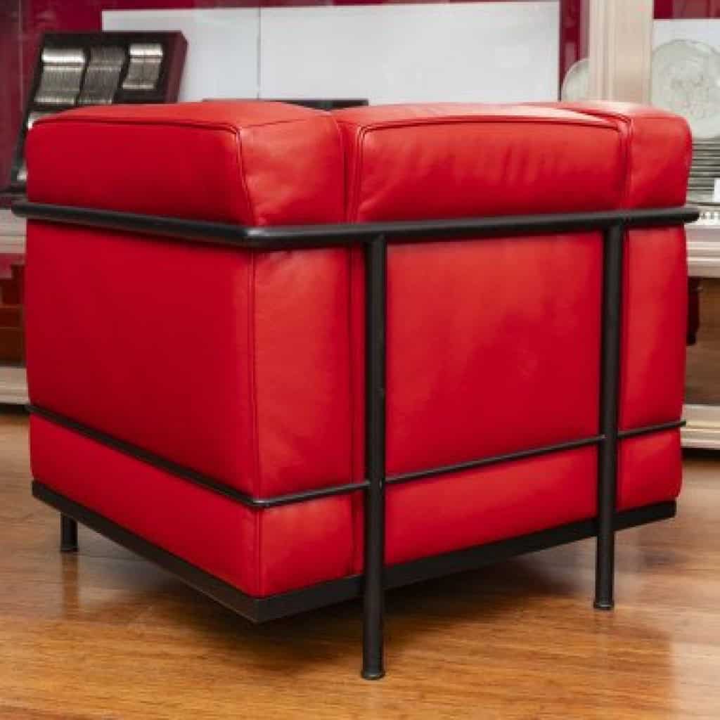 LC2, fauteuil — Le Corbusier, Pierre Jeanneret & Charlotte Perriand, création 1928, édition Cassina 8