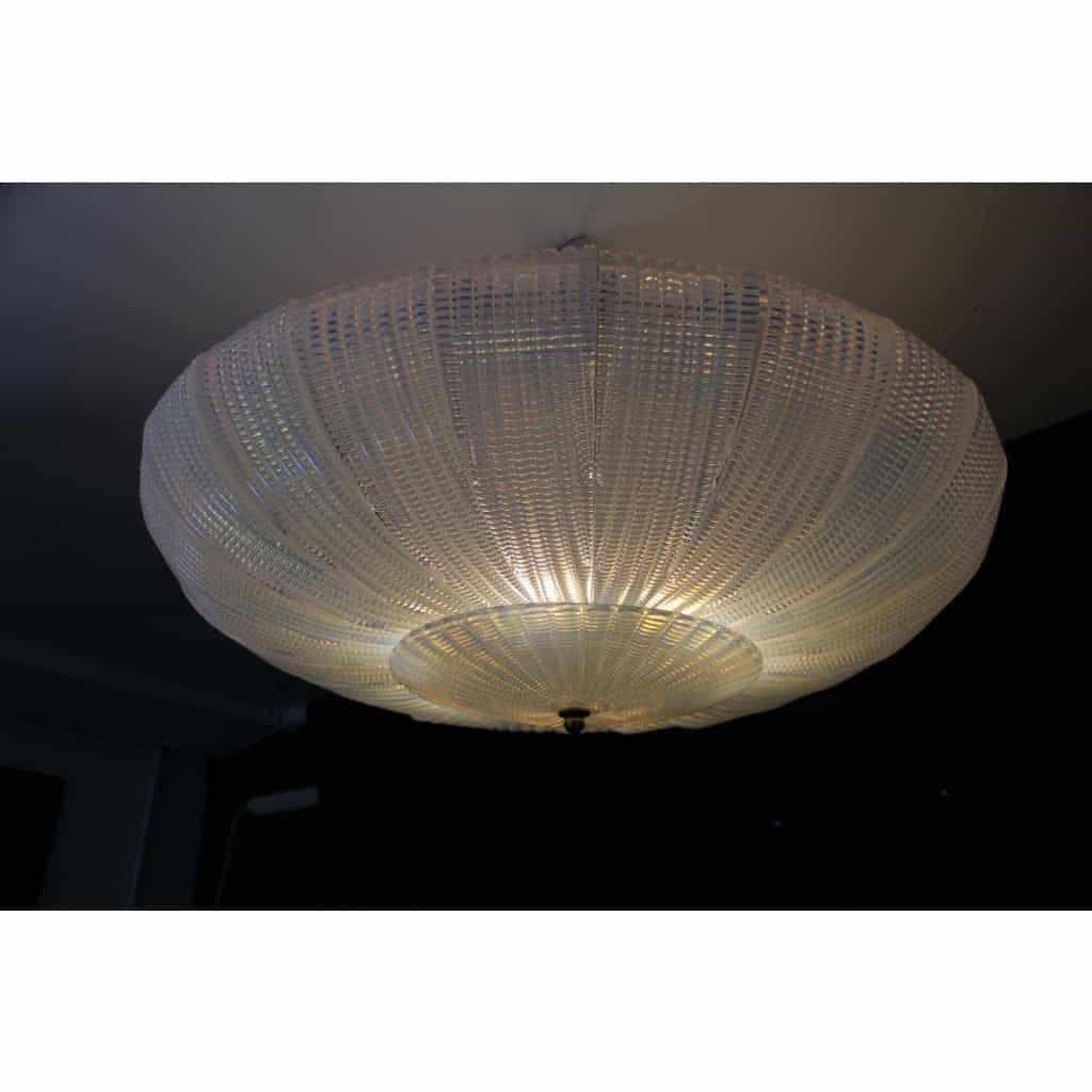 Plafonnier irisé en verre de Murano 9