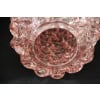 Paire de grands vases roses en verre de Murano rostrato de style Barovier 22