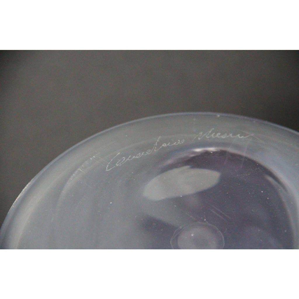 Paire de grands vases irisés à boutons de rose violets en verre de Murano 12