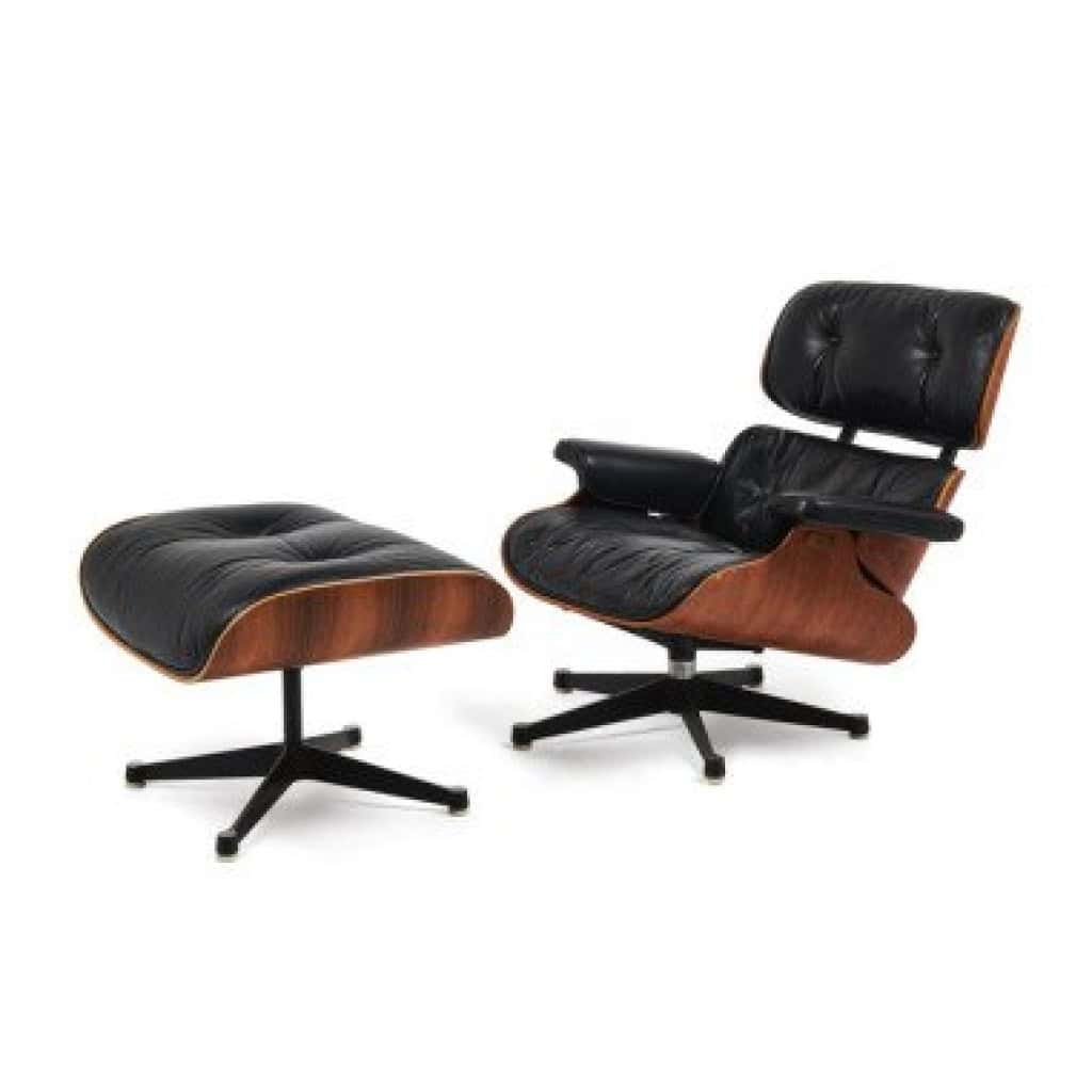 Charles & Ray EAMES,Fauteuil mod. 670 « Lounge chair » et son ottoman mod. 671 ,Édition Mobilier international 3