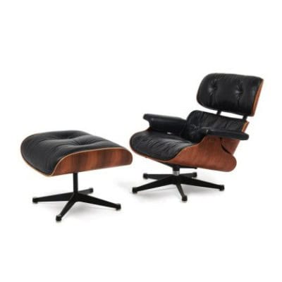 Charles & Ray EAMES,Fauteuil mod. 670 « Lounge chair » et son ottoman mod. 671 ,Édition Mobilier international
