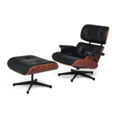 Charles & Ray EAMES,Édition Vitra,Fauteuil de repos mod. 670 « Lounge chair » et son ottoman