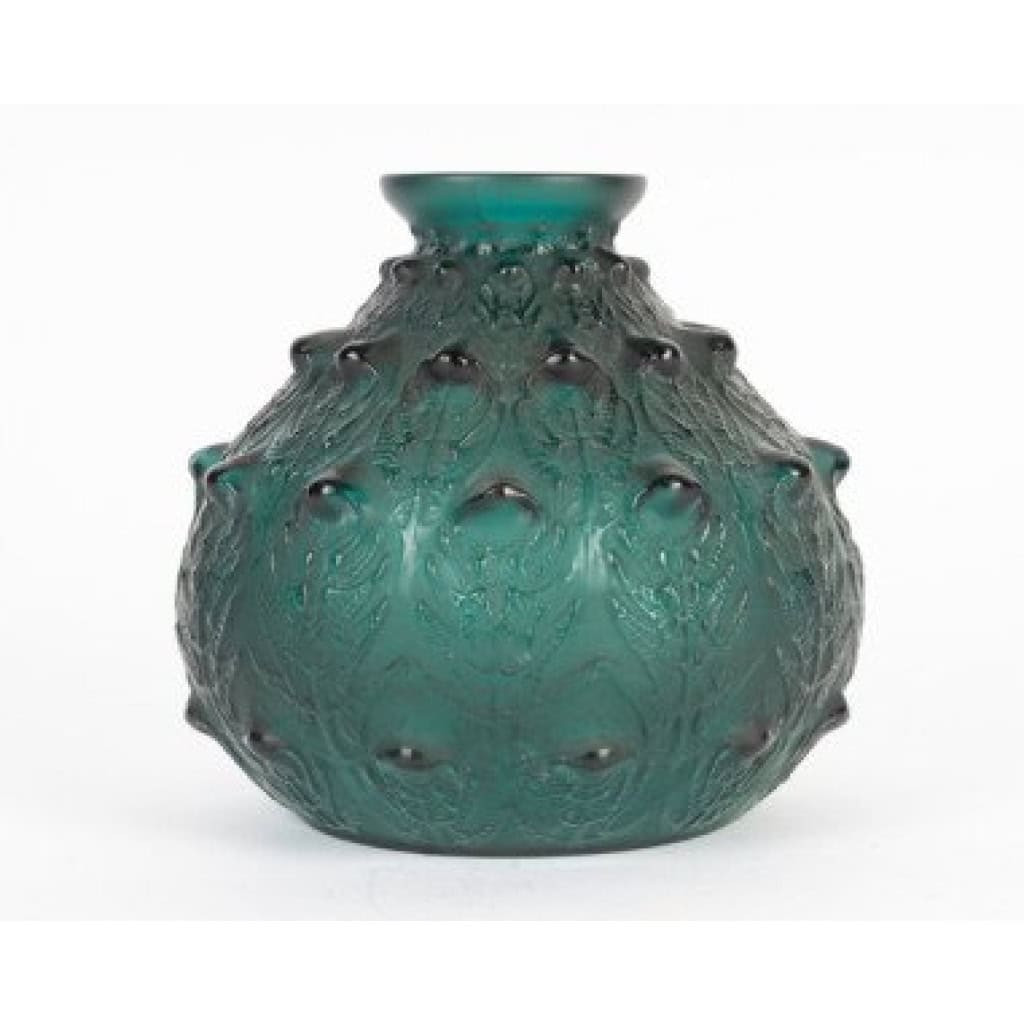 René Lalique 1912 +Vase Fougères teinté vert 3