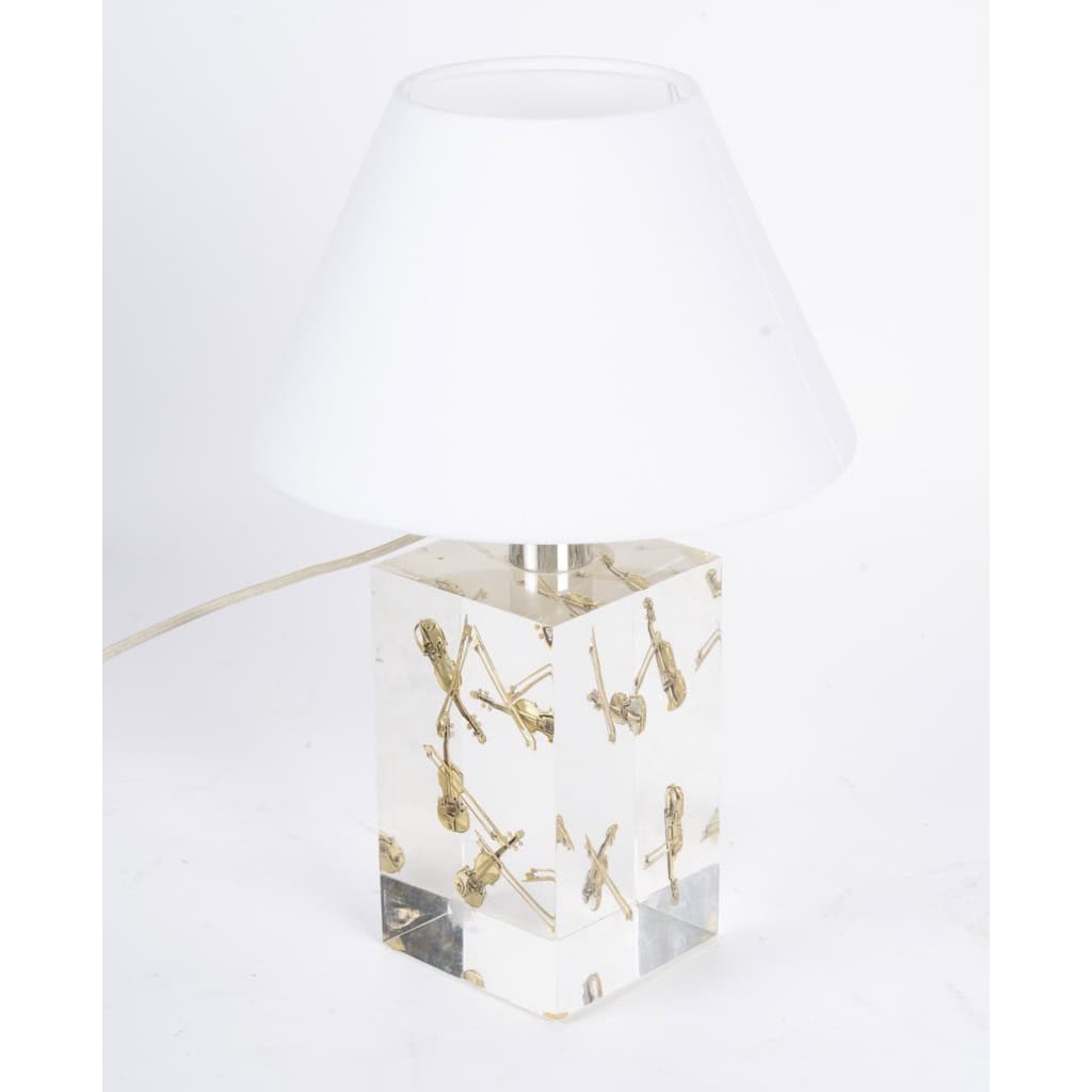 Lampe à poser dans le goût de Pierre GIRAUDON, années 1970 6