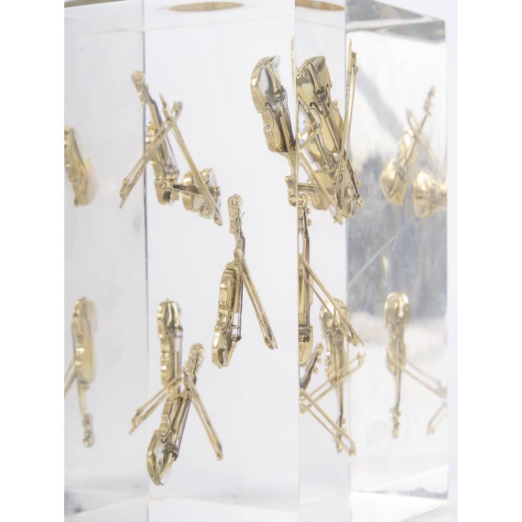 Lampe à poser dans le goût de Pierre GIRAUDON, années 1970 8