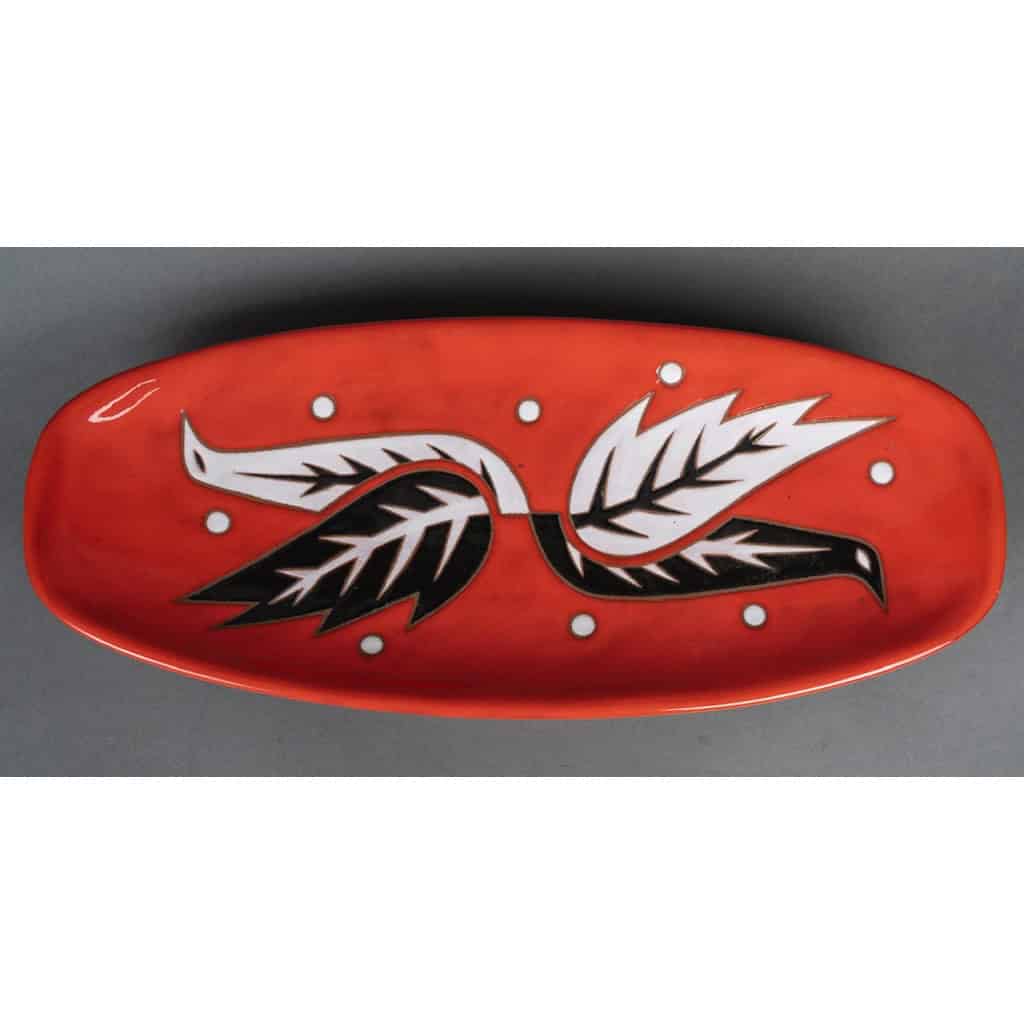 Coupe en céramique par Jean Picart-Ledoux et Saint Vicens, vers 1960 4