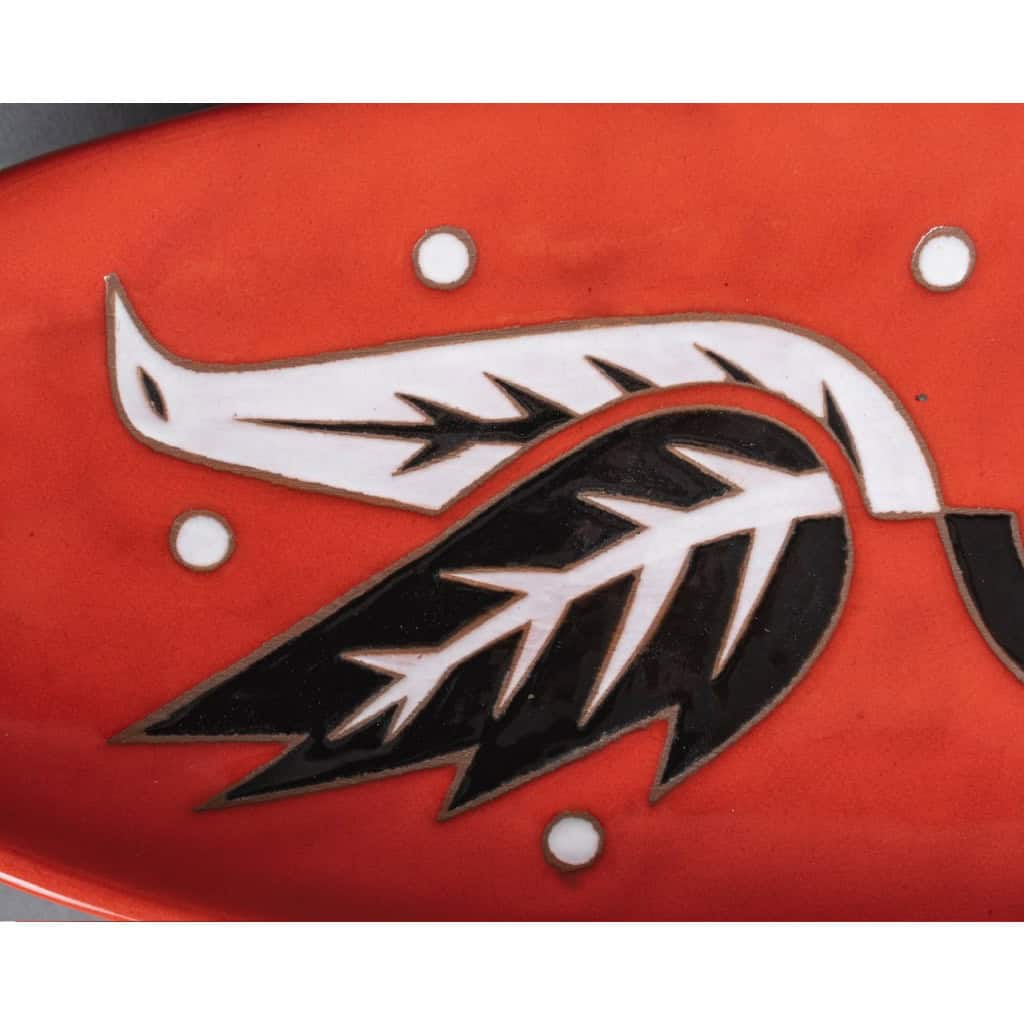 Coupe en céramique par Jean Picart-Ledoux et Saint Vicens, vers 1960 6