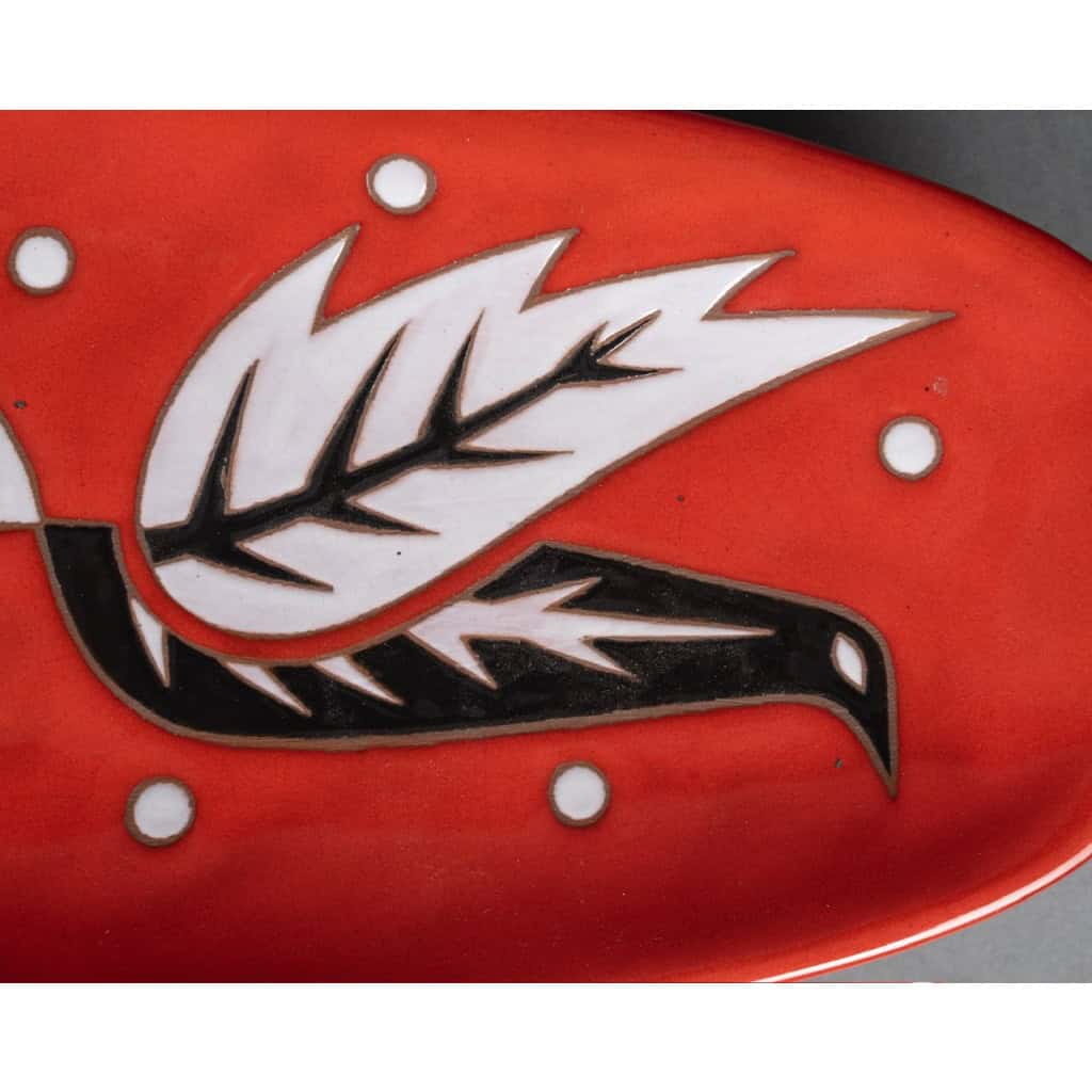 Coupe en céramique par Jean Picart-Ledoux et Saint Vicens, vers 1960 7