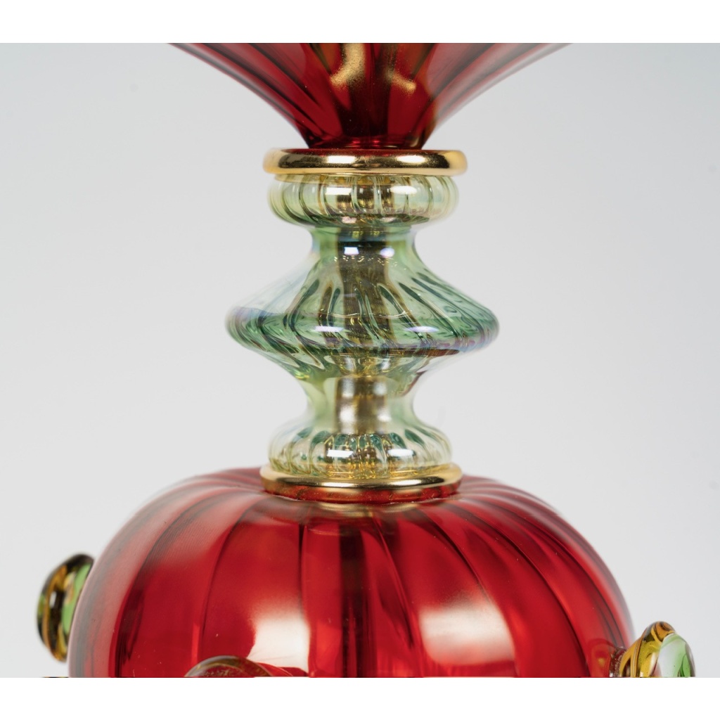 Grande lampe à poser en céramique et verre de Murano par la Maison Martinetti 11