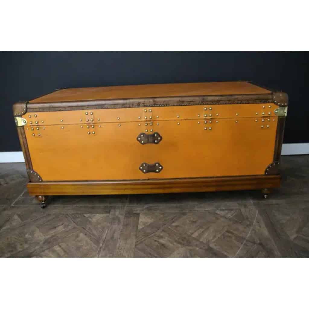 Malle Louis Vuitton ancienne orange 120 cm 12