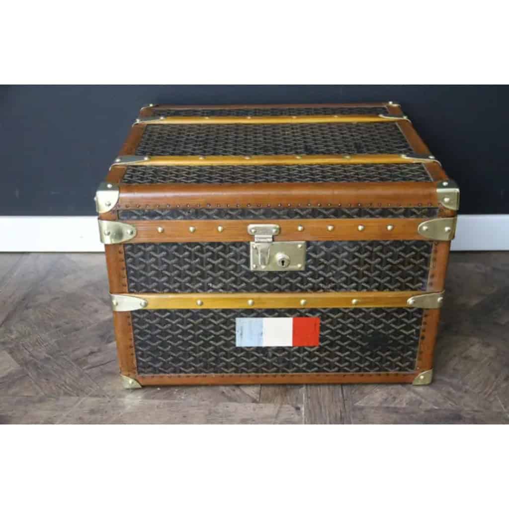 Petite malle Goyard ancienne 53 cm 13