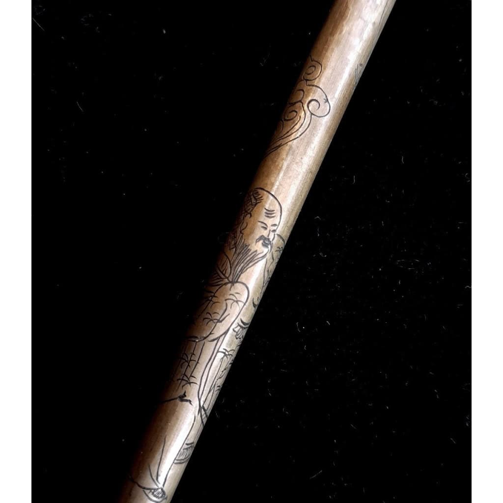 Fine Pipe Au Poing De Femme, Pour l’Opium, Ciselée, Fin XIXème, Métal Et Bambou 8 Fine Pipe Au Poing De Femme, Pour l’Opium, Ciselée, Fin XIXème, Métal Et Bambou 8