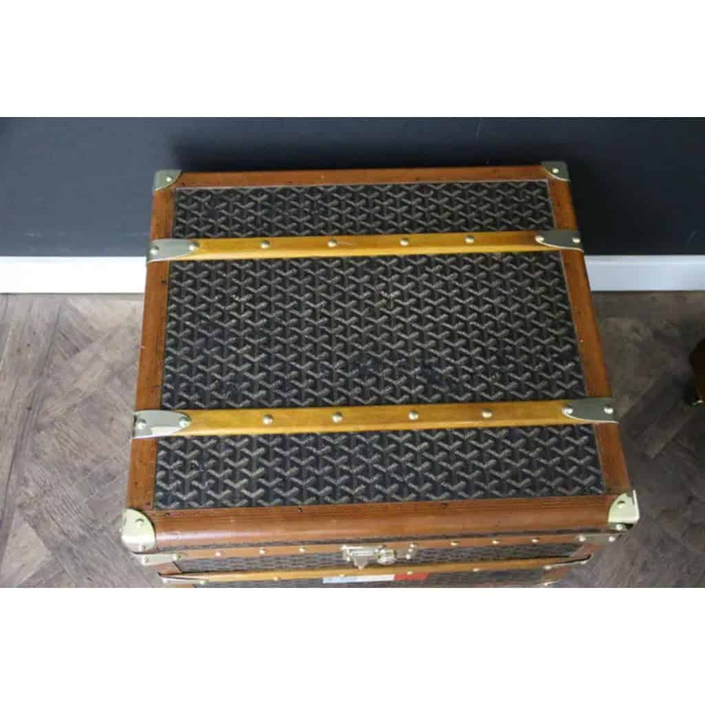 Petite malle Goyard ancienne 53 cm 15