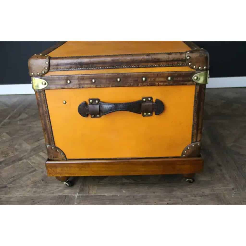 Malle Louis Vuitton ancienne orange 120 cm 15