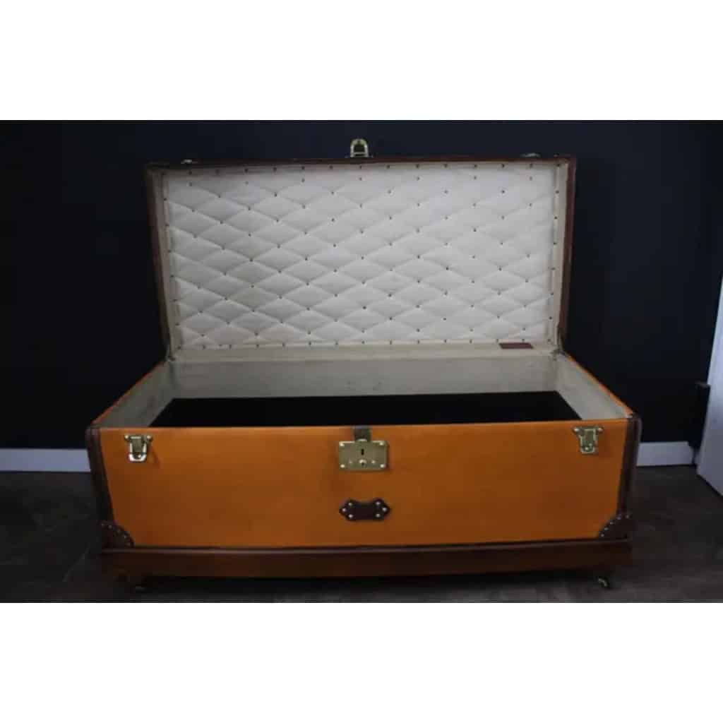 Malle Louis Vuitton ancienne orange 120 cm 17