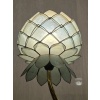 Lampe Sculpture Lotus, Bronze, Agate et Nacre, 1970s 24