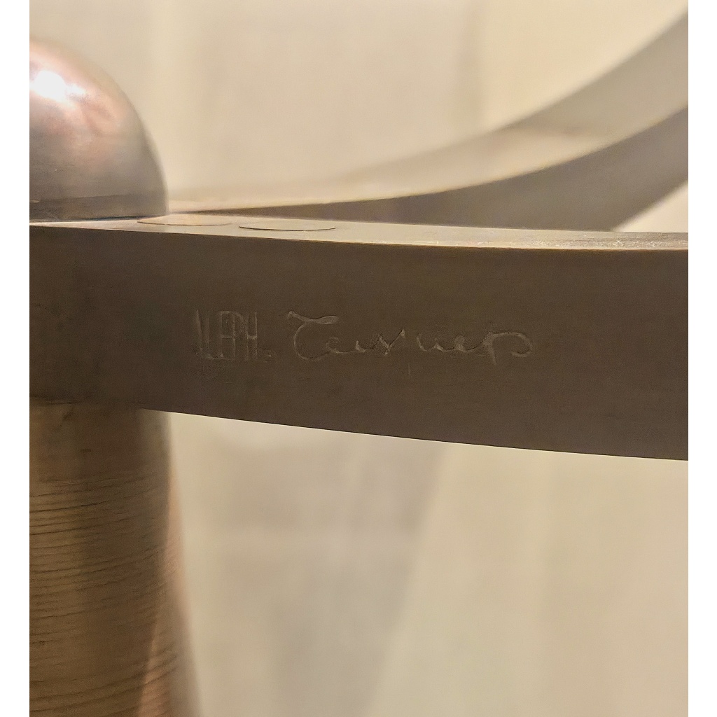 Table « Astrolabio », Oscar Tusquets pour Aleph Driade, Laiton et Verre, 1970 10