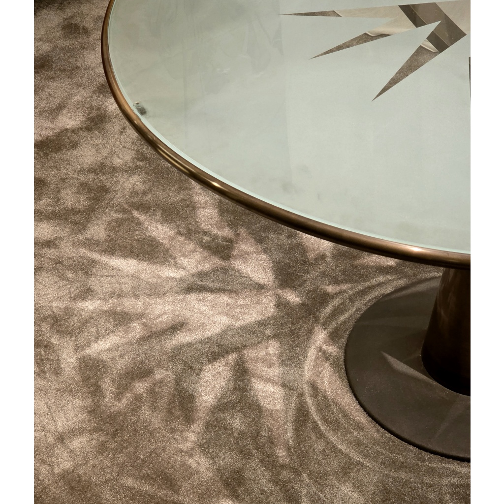 Table « Astrolabio », Oscar Tusquets pour Aleph Driade, Laiton et Verre, 1970 6