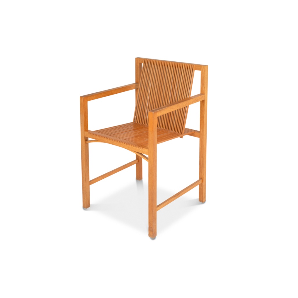 Ruud Jan Kokke. Paire de fauteuils minimalistes en chêne. Années 1980 6