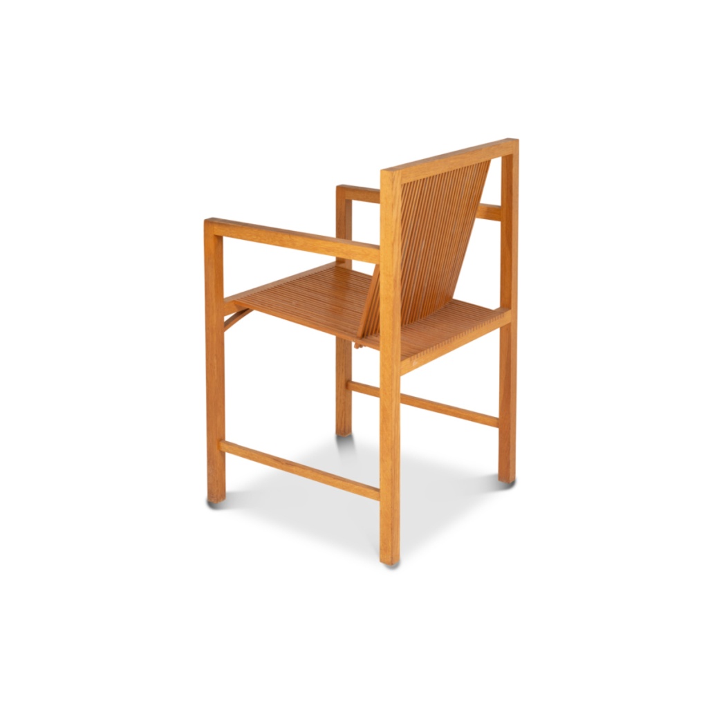 Ruud Jan Kokke. Paire de fauteuils minimalistes en chêne. Années 1980 7