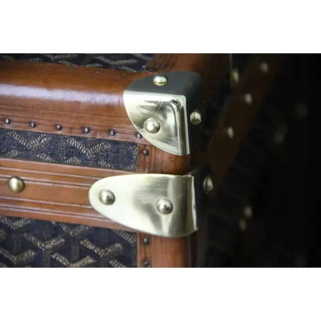 Petite malle Goyard ancienne 53 cm 8