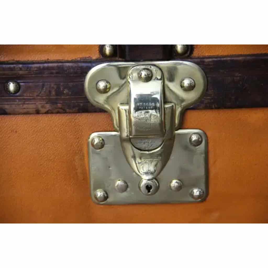 Malle Louis Vuitton ancienne orange 120 cm 8