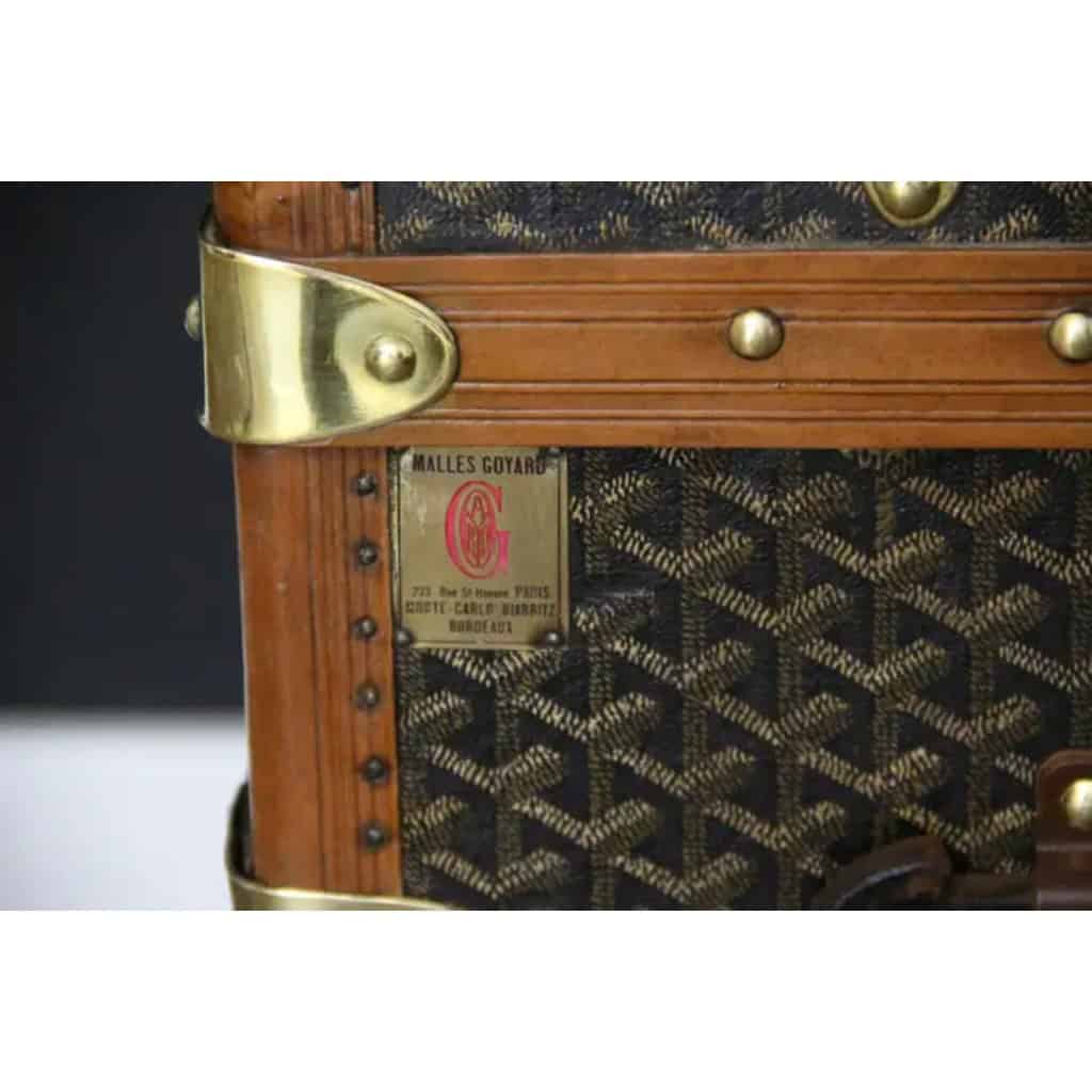Petite malle Goyard ancienne 53 cm 10