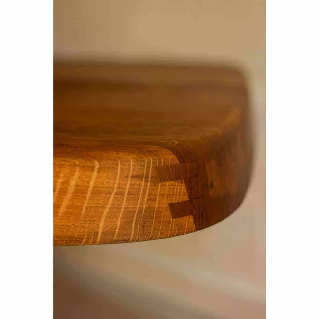 Pierre Chapo. Table de salle à manger modèle « T35D », en chêne blond. LS66574509P 9