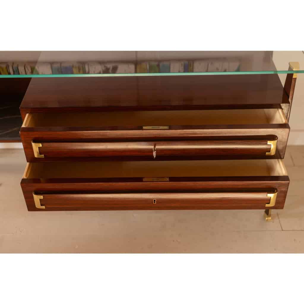 Commode, ou enfilade, en palissandre. Travail italien années 1960. LS66231544M 6 Commode, ou enfilade, en palissandre. Travail italien années 1960. LS66231544M 6